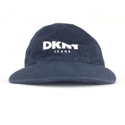 Vintage DNKY Jeans Navy Blue s Small Baseball Cap Hat Made In USA Cotton  eb-91956094